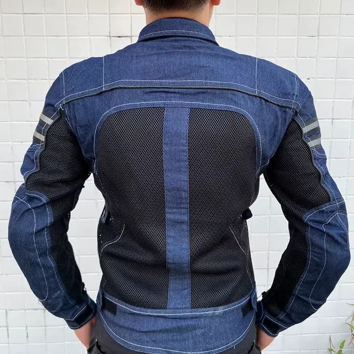 Veste de moto en jean pour hommes