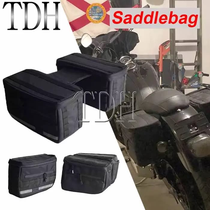 Sac de selle de moto pour Harley Dyna Softail Sportster XL Street Bob Low Rider FXD FXBB