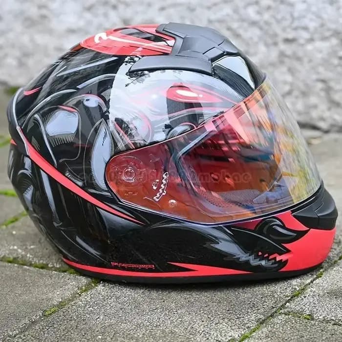 Lentille de casque de moto UV-Verde
