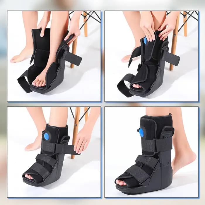 Botte de marche gonflable Air Walking Boot, protection intégrale, accélération de la récupération, légère, antidérapante, pour entorse de la cheville.