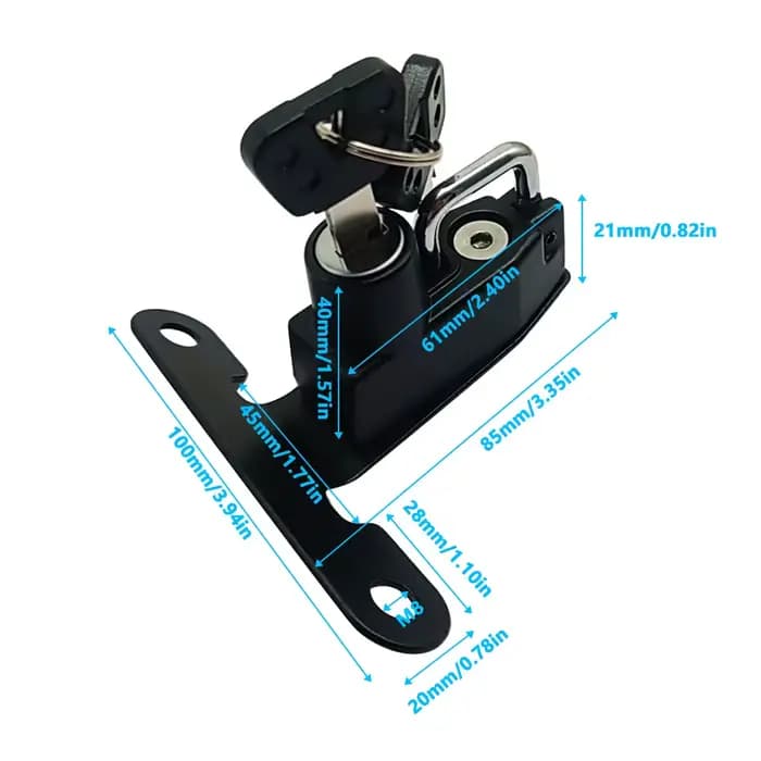 Verrou de casque de moto