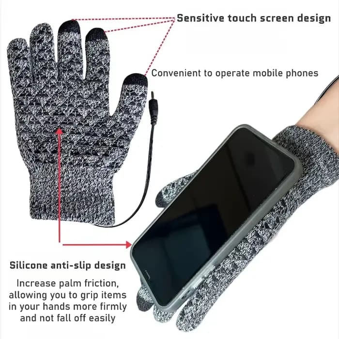 Gants chauffants USB rechargeables