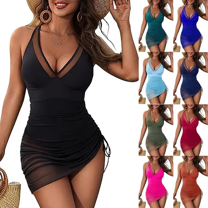 Maillot de bain européen et américain pour femmes, combinaison Style à la mode, serré et Sexy, ajouré, robe grande taille, nouvelle collection