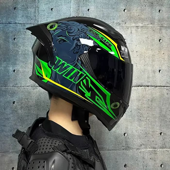 Casque de moto pour été et hiver