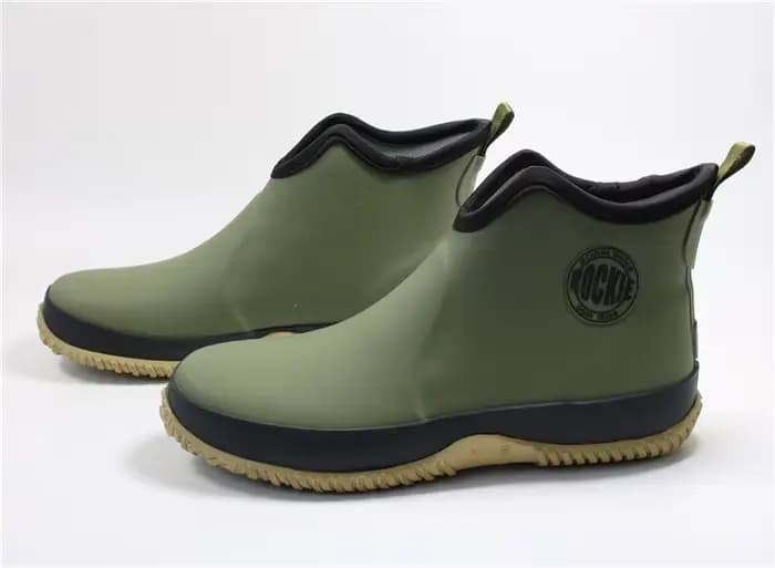 Bottines de pluie imperméables en caoutchouc à enfiler pour hommes, chaussures d'extérieur décontractées pour la pêche, pour étudiants, bottines à plateforme