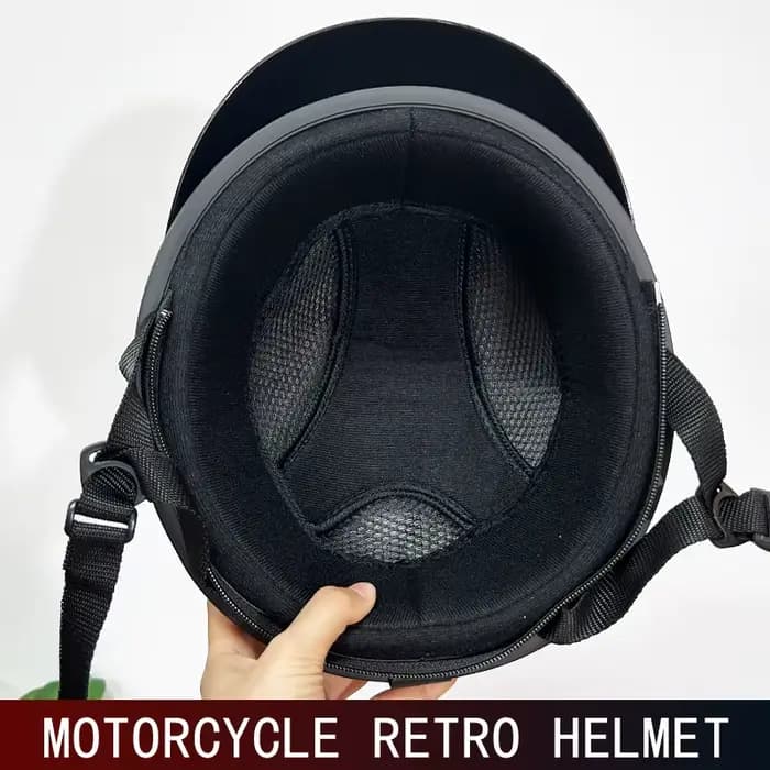 Casque de moto rétro, demi-casque