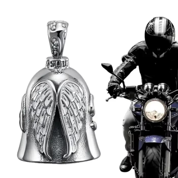 Clochette de moto portable ange gardien pour motards