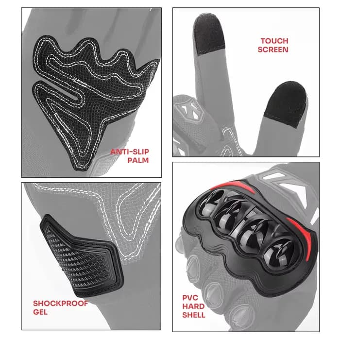 KEMITOUR été Moto gants CE écran tactile sport
