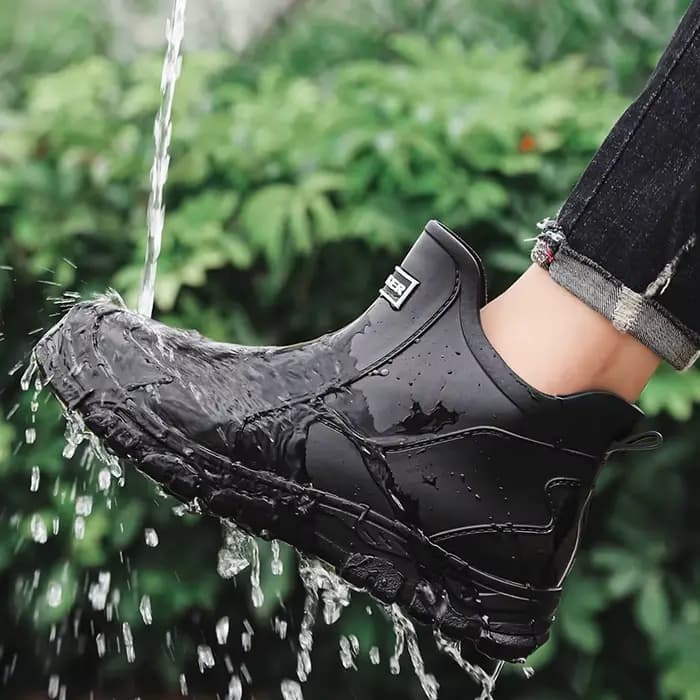 Bottes de pluie pour hommes, portables, imperméables, antidérapantes, adaptées à la randonnée, au travail en plein air, au camping, au jardinage et aux activités aquatiques, adaptées à toutes les sais