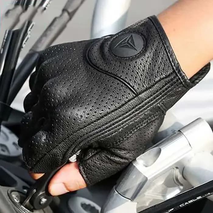 Gants de moto en cuir véritable pour BMW et HONDA