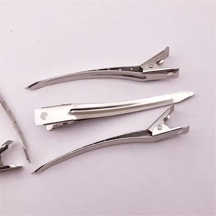 Pinces à cheveux en acier inoxydable pour salon professionnel, outils de coiffure, épingles à cheveux bricolage, barrettes, pinces, vêtements de sauna, accessoires, 10 pièces