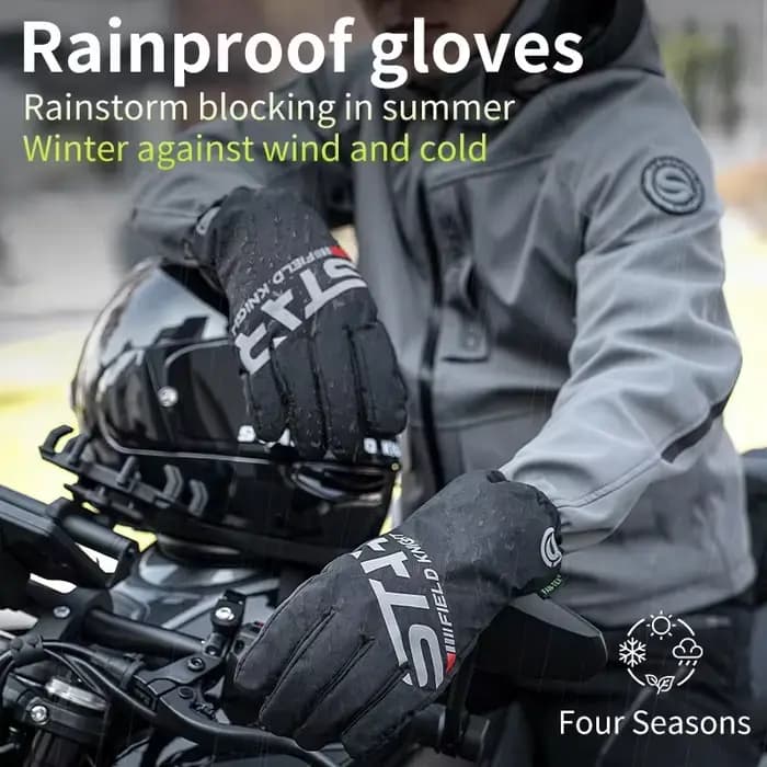 Housses de gants de moto imperméables pour écran tactile