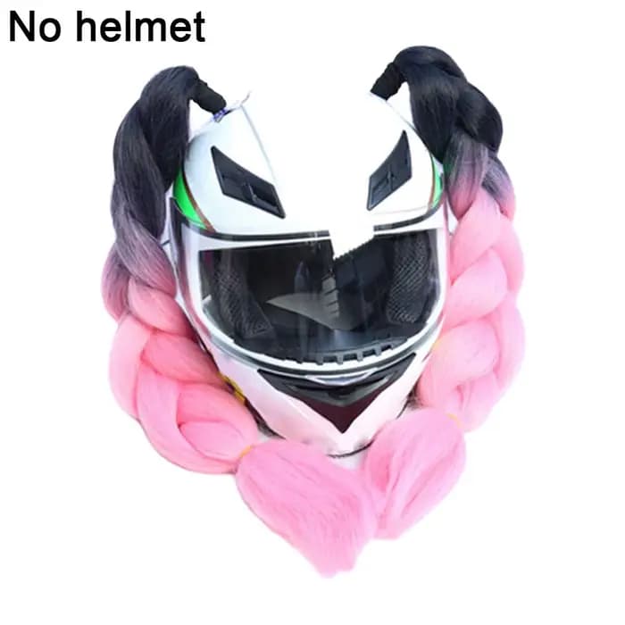 Tresses de décoration de casque de moto