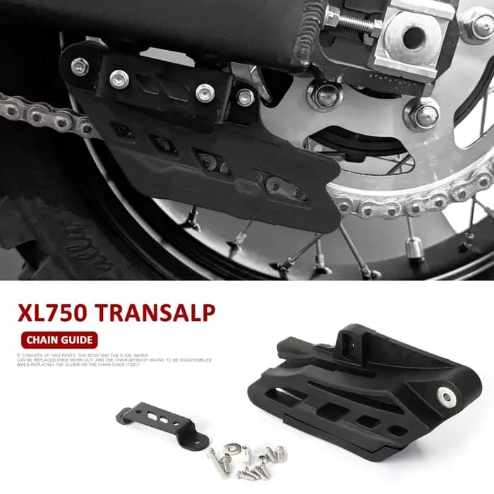 Nouveaux accessoires moto : Protection de chaîne noire pour Honda XL 750 Transalp XL750 TRANSALP 2023 2024 2025 2026