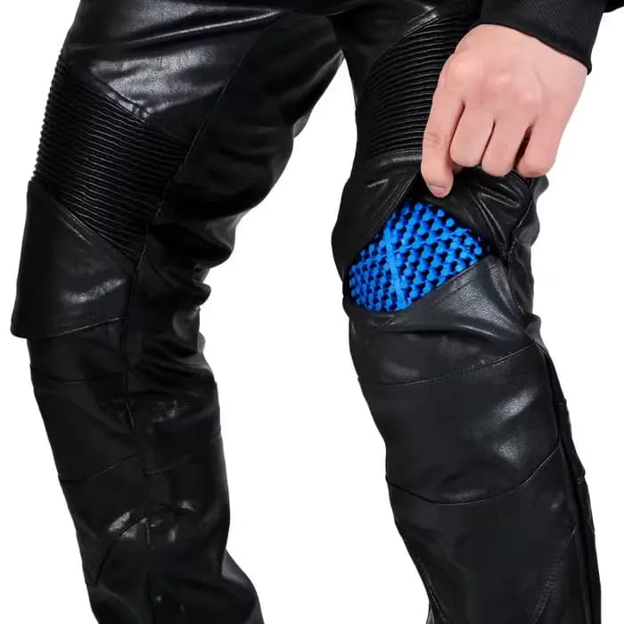 Pantalon de course de Motocross en cuir PU pour hommes