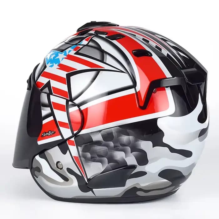Étoile de mer deuxième génération demi Casque visage ouvert course Moto