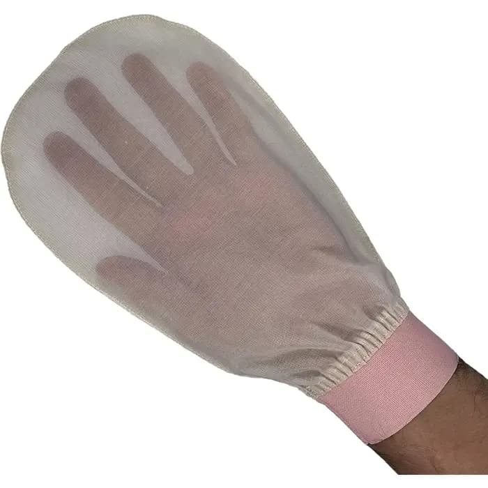 Gant 100% soie pour peeling de peau turque fabriqué à la main
