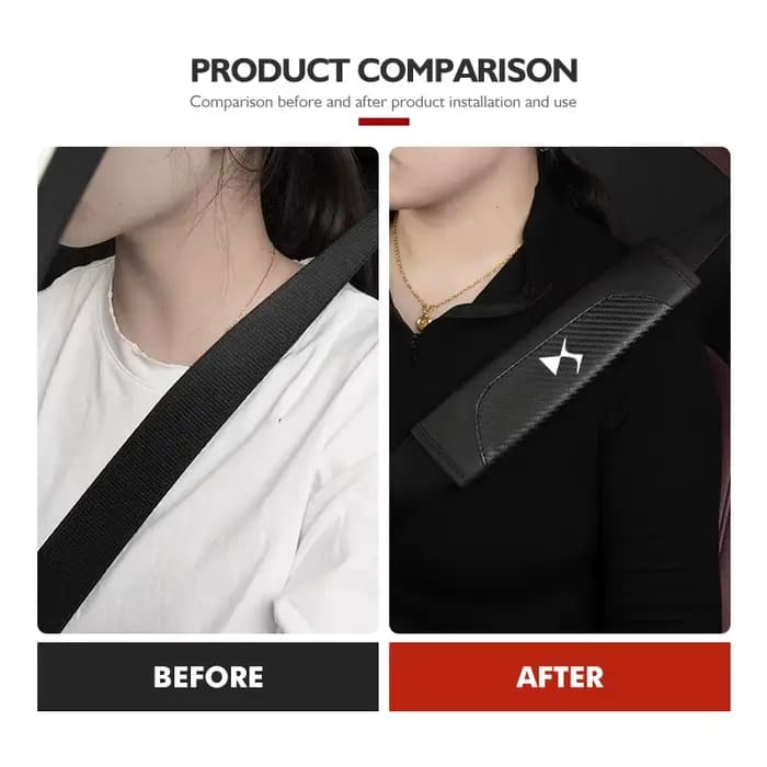 Sangle de ceinture de sécurité en cuir pour voiture, accessoires pour DS DS3 DS5 DS6 ‌   DS7 ‌ DS9 ‌   E-Tense DS5LS ‌ ‌ DS4S ‌ ‌ SAUVAGE
