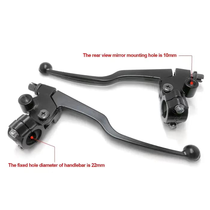 Paire de leviers de frein et d'embrayage de moto