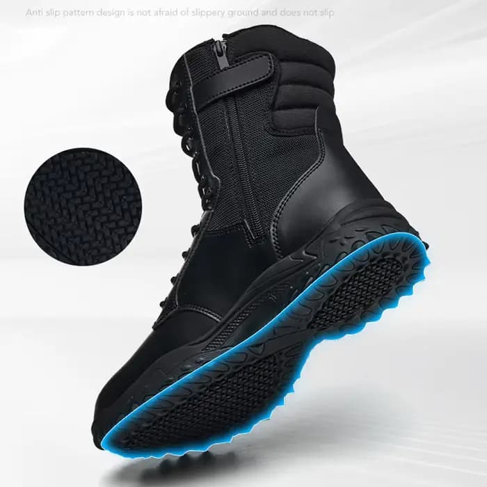 Bottes de travail et de sécurité pour hommes, bottes d'extérieur, chaussures de travail anti-perforation, bottes de combat dans le désert, chaussures de protection, bottes à bout en acier