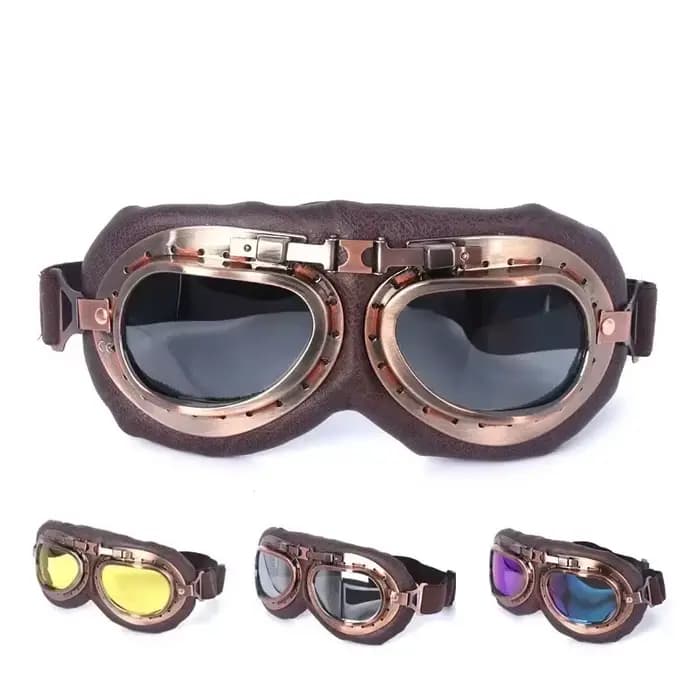 Lunettes de moto rétro vintage