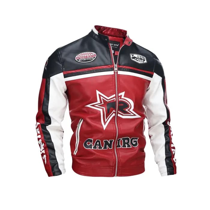 Vestes en cuir pour hommes automne décontracté moto veste en polyuréthane Biker manteaux