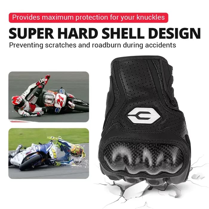 Gants de Moto en cuir pour hommes et femmes