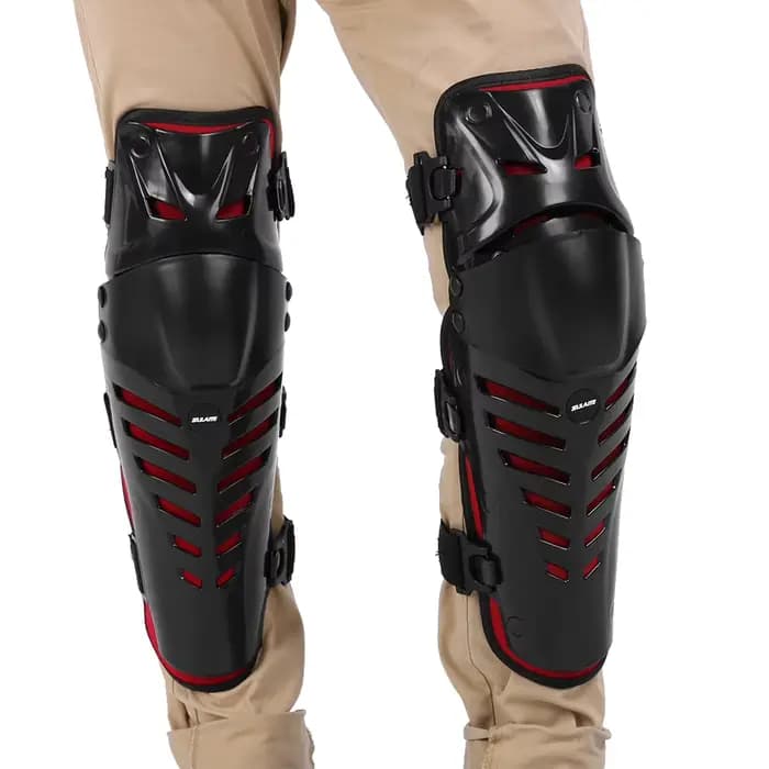 Genouillères de motocross en PE, protection souple pour genoux de moto tout-terrain, protège-genoux pour VTT et conduite hors route