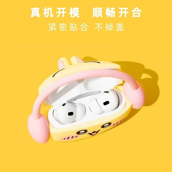 Étui Airpods Pro 3 1 4 3 2 Pro, étui pour écouteurs de dessin animé Usagi à longue oreille avec breloques, étui pour casque Airpod Pro2 3 Funda