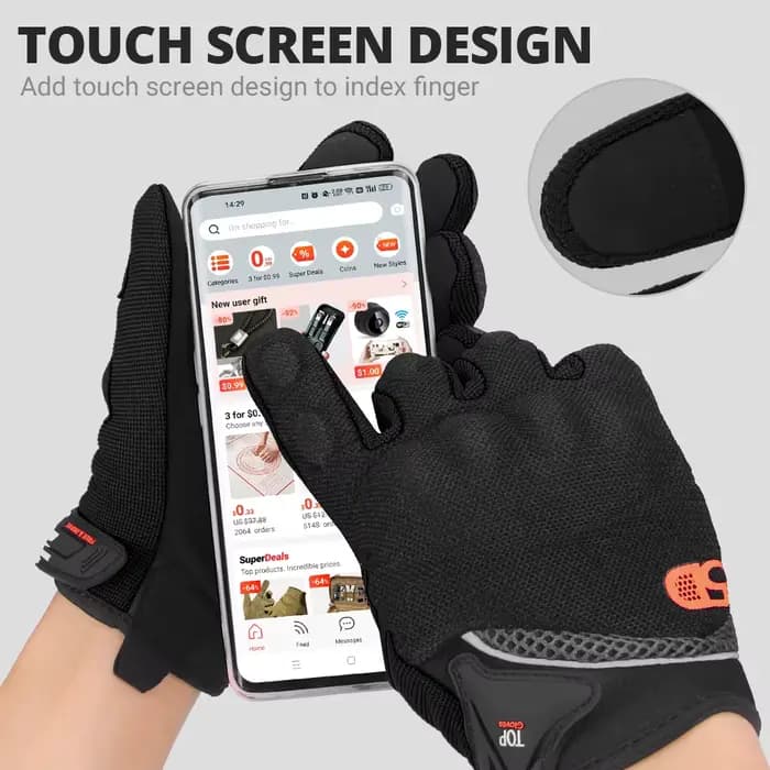 Gants de moto respirants pour moto