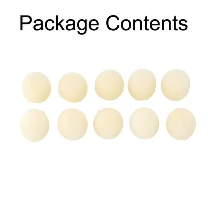 Lot de 10 éponges anti-vent pour microphone