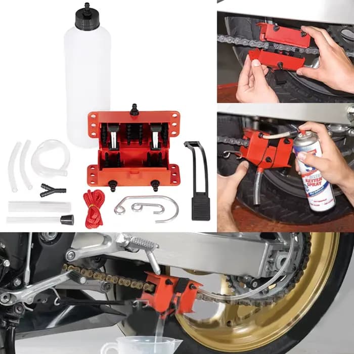 Nettoyeur de chaîne de moto