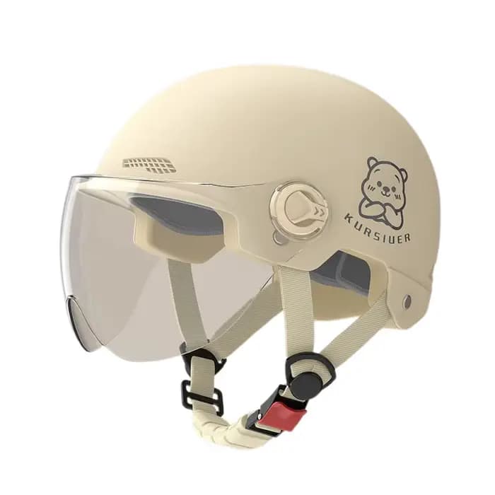 1 pièce batterie moto été universel quatre saisons Protection solaire casque de sécurité demi-casque voiture électrique