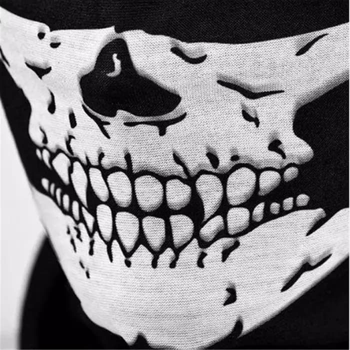 Crâne hommes cagoule masque de Ski casquettes de cyclisme Snowboard visage couverture moto vélo casque capuche Bandana écharpe respirant coupe-vent