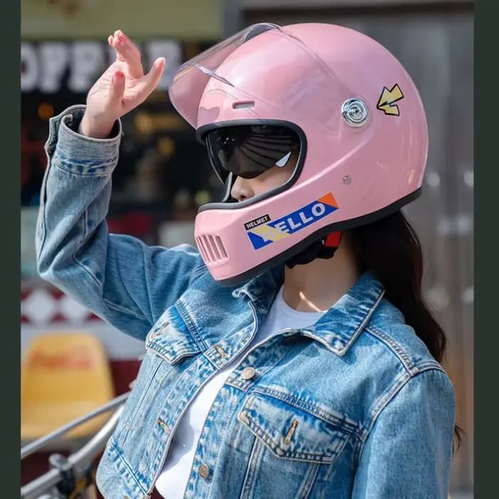 Casque de moto d'hiver intégral à double visière