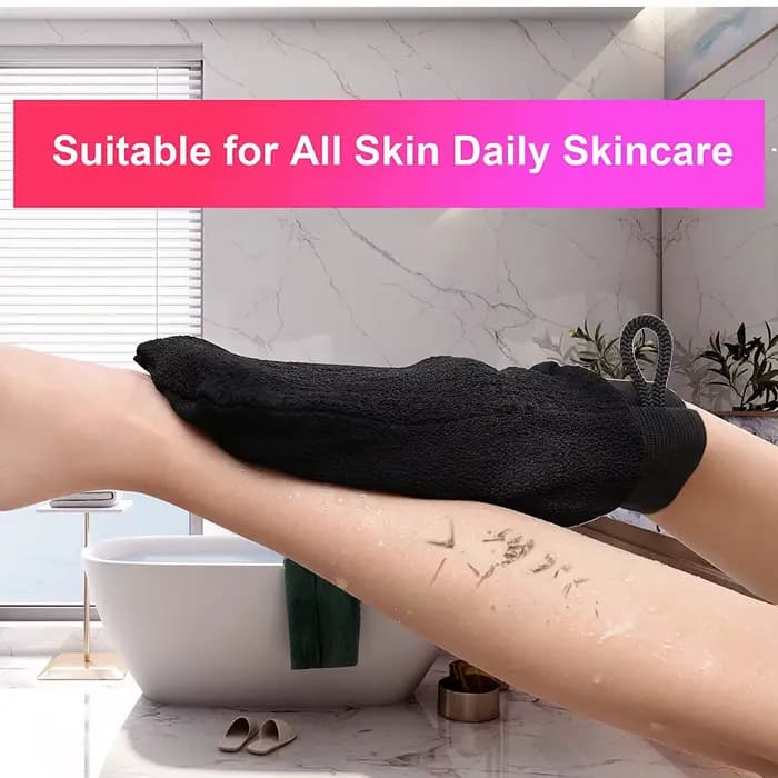 Gants exfoliants pour le dos, 1 pièce, gants de Massage du visage pour la peau morte, durables, multicolores, serviettes de nettoyage en profondeur pour la douche
