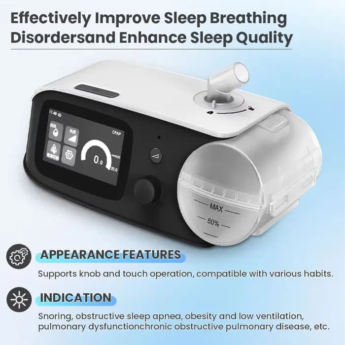 Appareil CPAP portable pour usage domestique, moniteur de respiration électrique pour l'apnée du sommeil, ventilateur APAP pour un meilleur sommeil