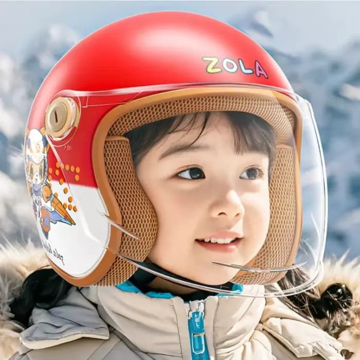 Casque de moto enfants sécurité haute densité dessin animé mignon beau patinage enfant
