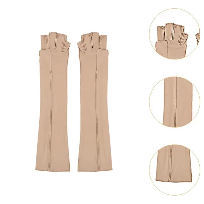 Gants de compression longs antidérapants et confortables pour adultes, pour le jeu, le piano, le sport, l'ordinateur, l'escalade et l'entraînement