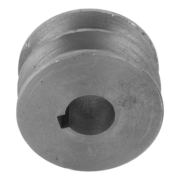 Poulie de courroie trapézoïdale de type A à double gorge en fonte, accessoire pour moteurs, conçue pour les courroies de type A et courroies de distribution dans les outils électriques
