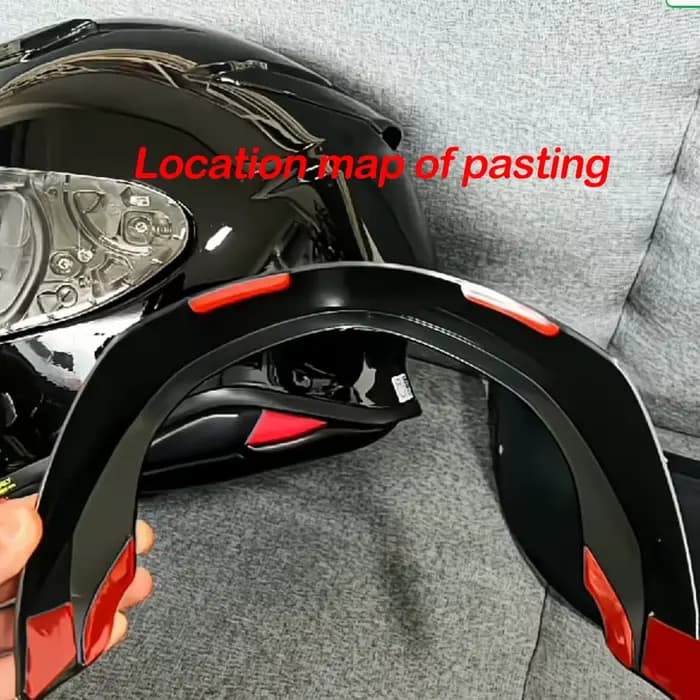 Nouveau spoiler arrière de casque de moto