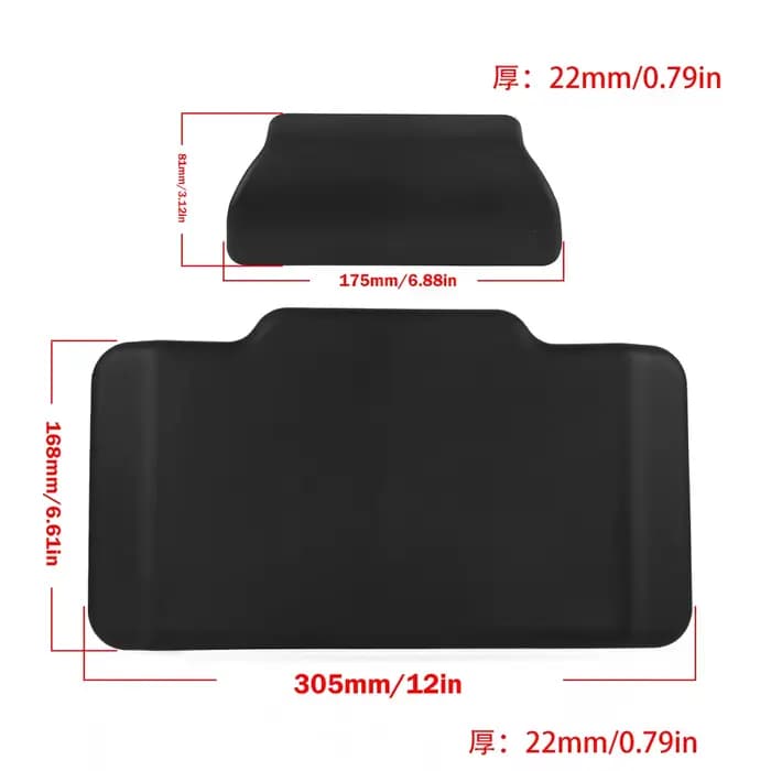 Coussin de dossier arrière pour moto