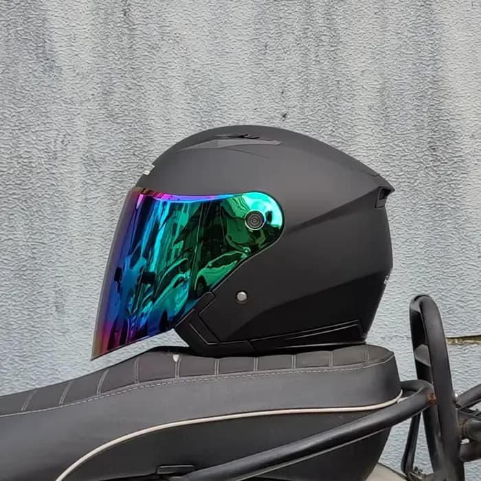 Casque de moto semi-couvert à double lentille adapté aux hommes et aux femmes Casco Para Motos JIEKAI-512