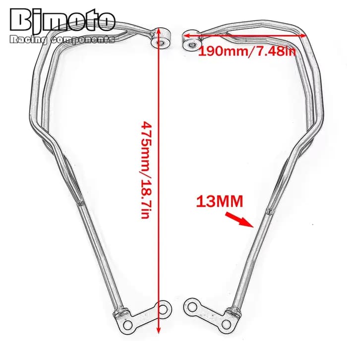 Ensemble de protège-mains de guidon de moto R1300GS