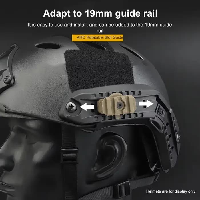 Adaptateur de montage sur rail latéral pour casque