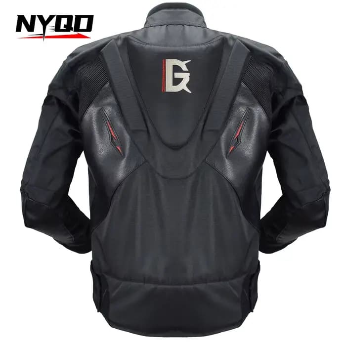 GHOST RACING hiver Moto veste en cuir Chaqueta