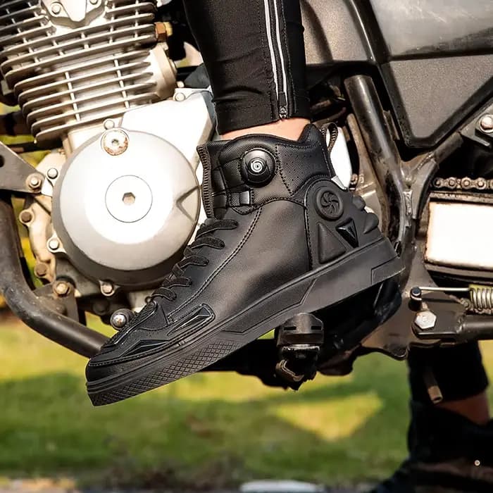 Bottes de moto imperméables pour hommes