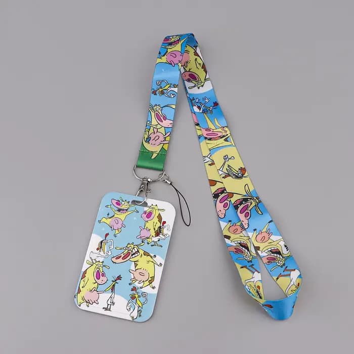 Lanière animaux Kawaii pour clés, carte d'identité, sangles de téléphone, porte-badge USB, corde de suspension DIY, lanière Lariat