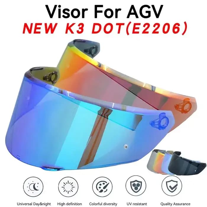 Visière de casque pour nouveau AGV K3 DOT(E2206) K3 2023 2024