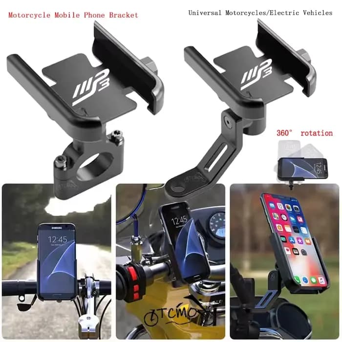 Support de téléphone portable pour guidon de moto
